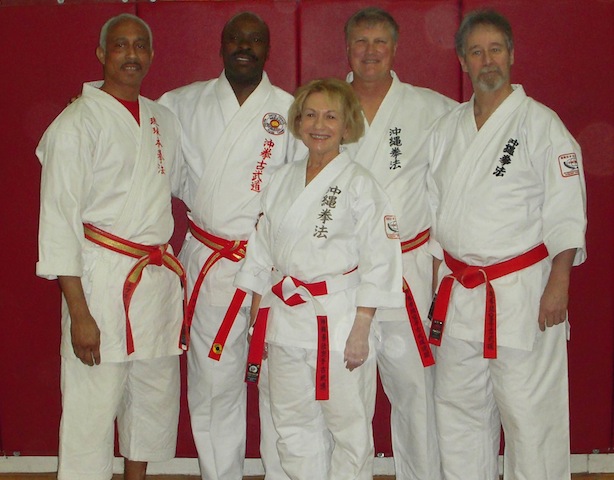 OKKKU Group Photo - Kyoshi george Epps, Kyoshi Charles Mann, Kyoshi ann-Marie Heilman, Kyoshi Al Louis and Hanshi C. Bruce Heilman